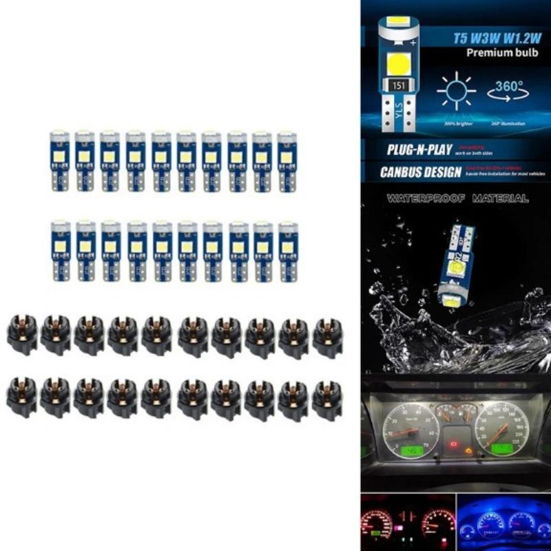 10Pcs T5 Led Bulb Canbus W3W 7 - đánh giá và giá Grow Light T5
