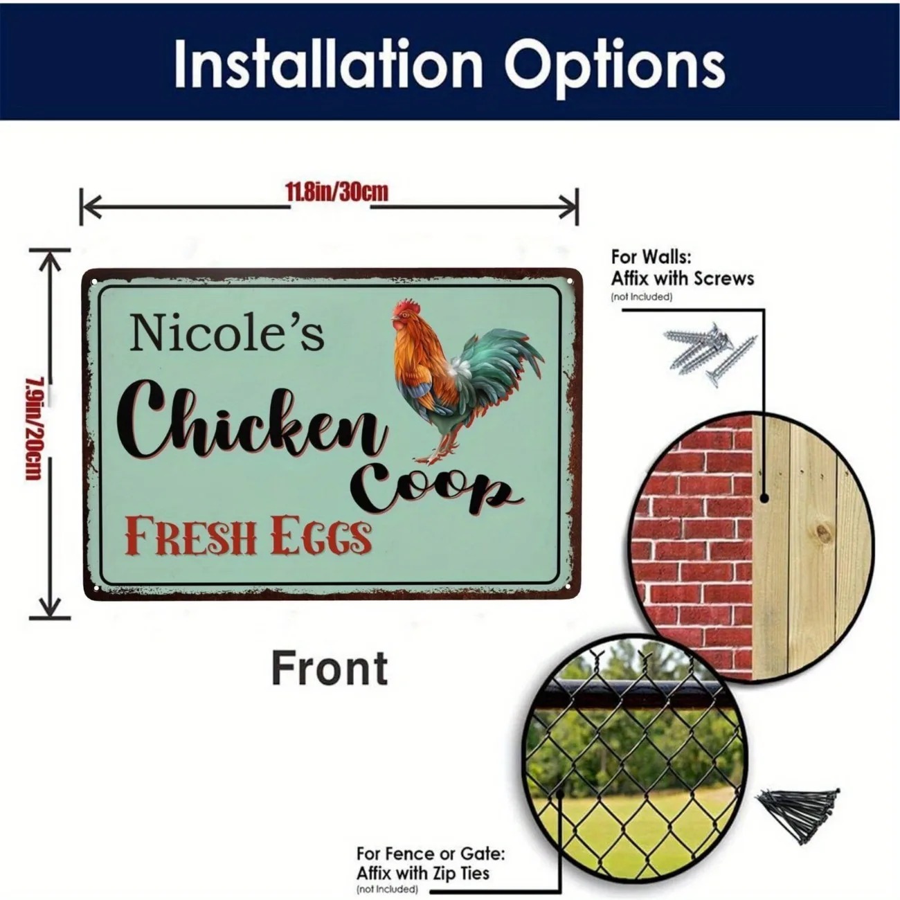 Custom Text Chicken Coop Sign  - đánh giá và giá Urban Farming Is