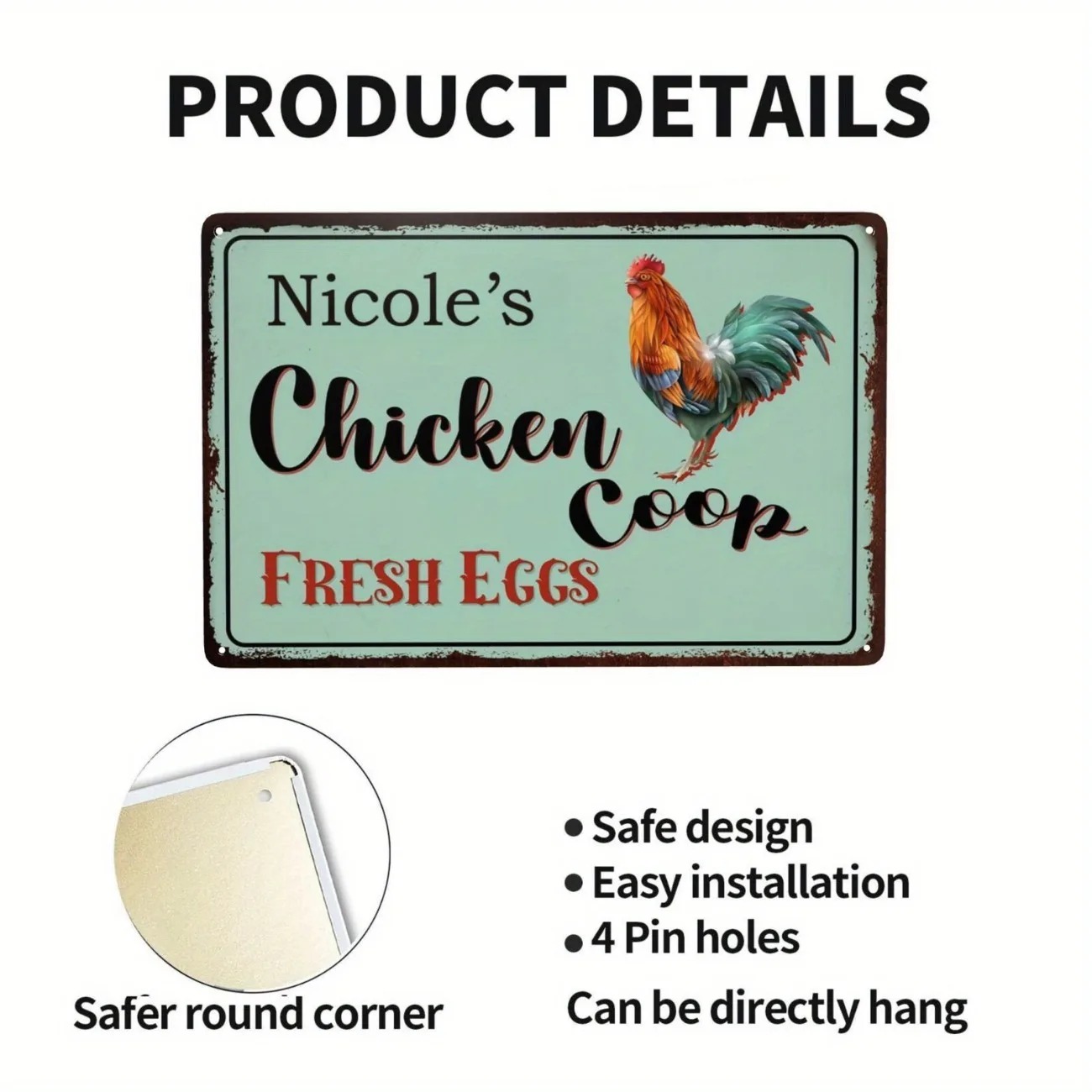 Custom Text Chicken Coop Sign  - đánh giá và giá Urban Farming Is
