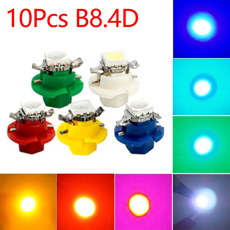 10Pcs 12V 7 Colors B8.4 Brand  - đánh giá và giá Grow Light T5