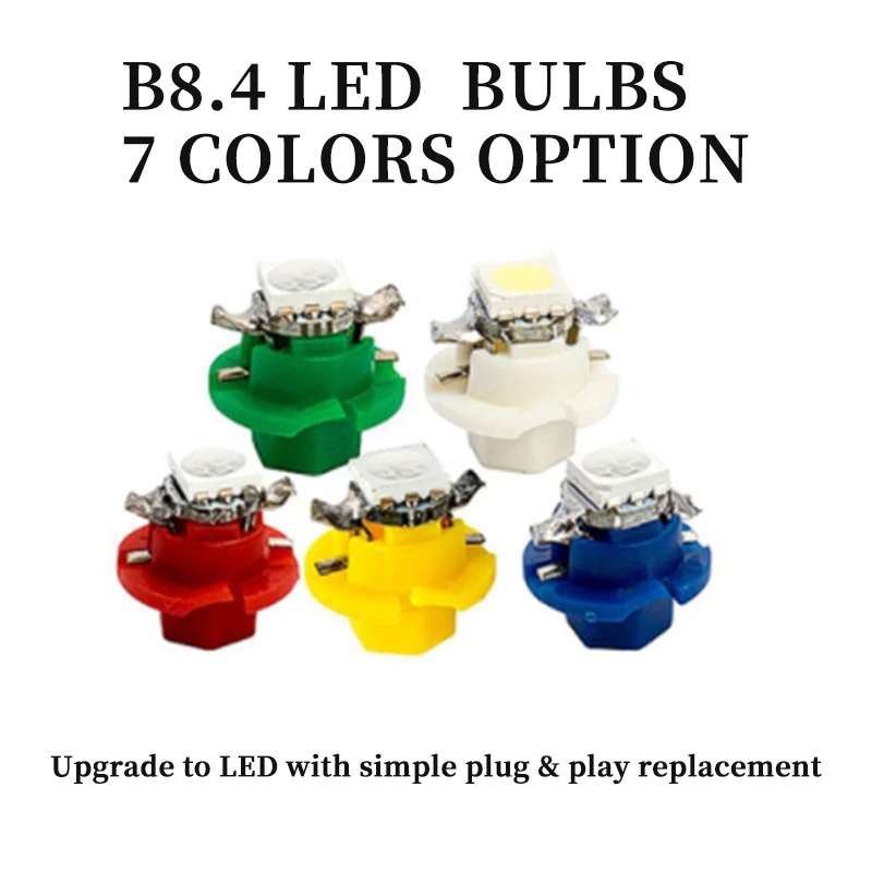 10Pcs 12V 7 Colors B8.4 Brand  - đánh giá và giá Grow Light T5