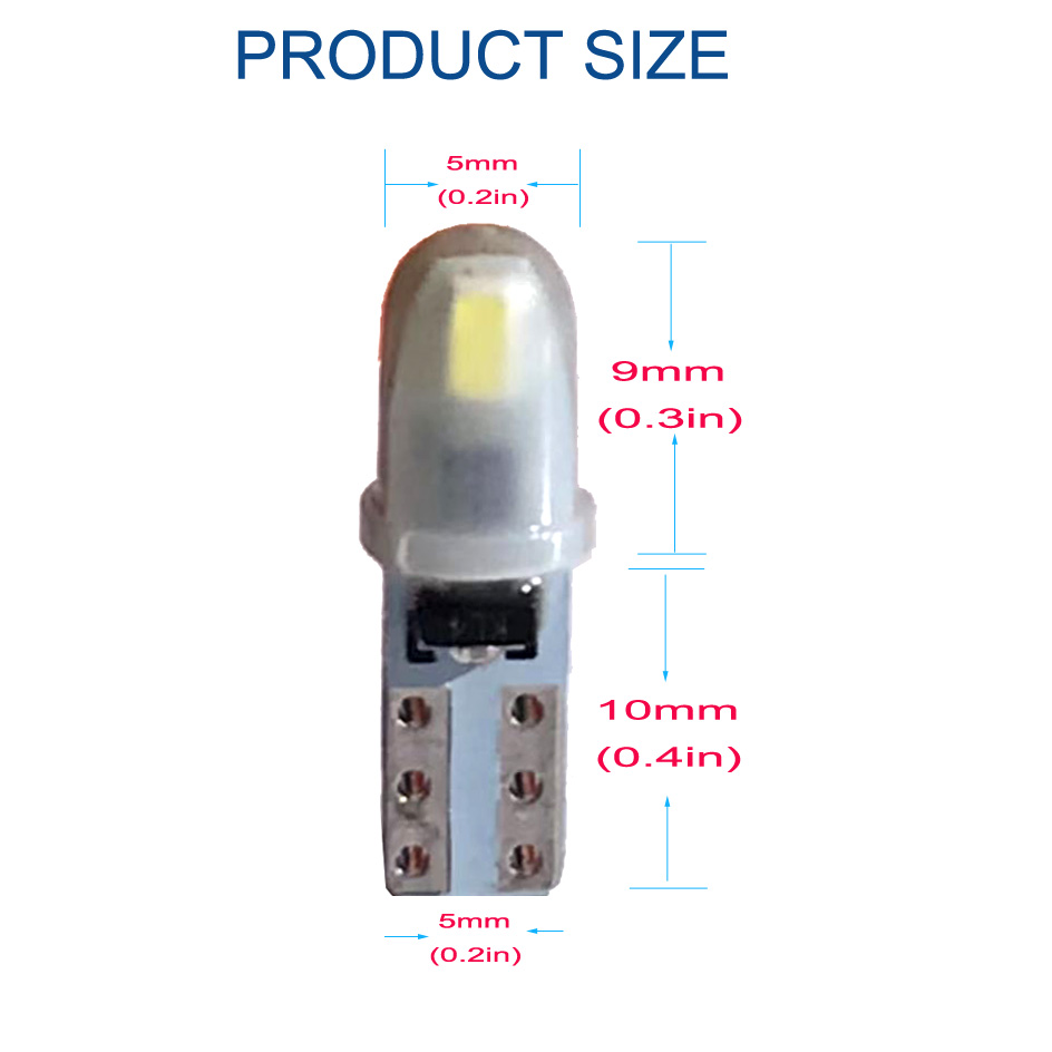10pcs T5 PC74 B8.5 LED Canbus  - đánh giá và giá Grow Light T5