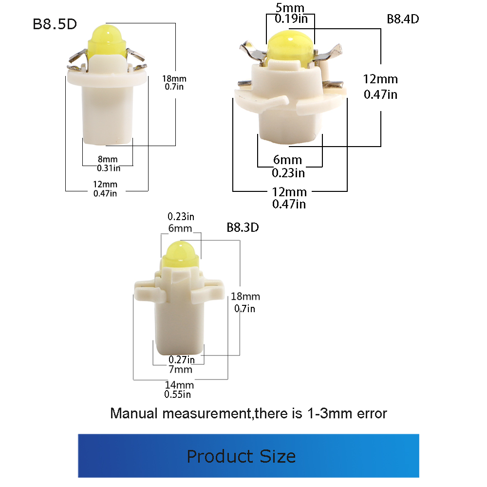 T5 B8.4D Bóng Đèn Led COB 1SMD - đánh giá và giá Grow Light T5